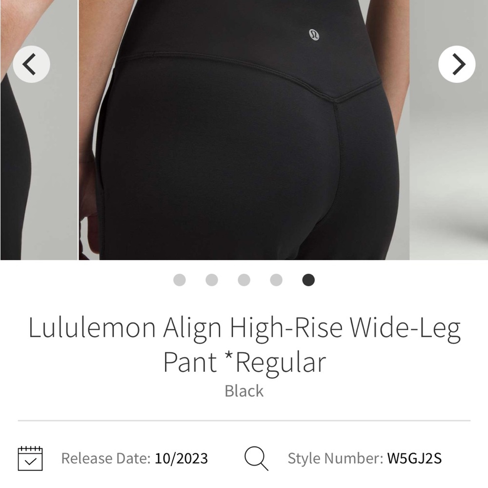 lululemon athletica Black Wide-Leg Pants - Picture 4 of 11
